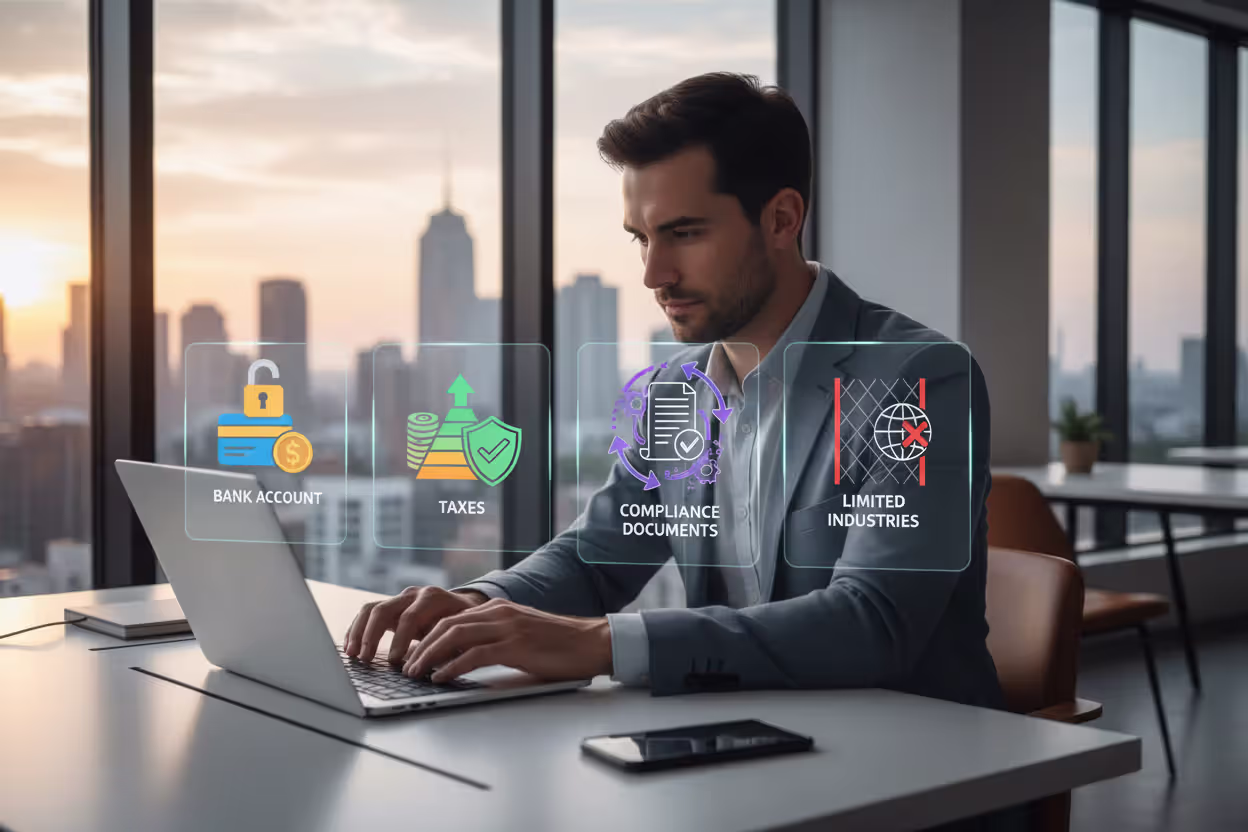 Foreign business owner facing banking, tax, and compliance challenges in the U.S.