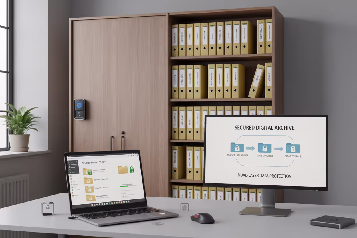 Organized storage of LLC records in physical and digital formats