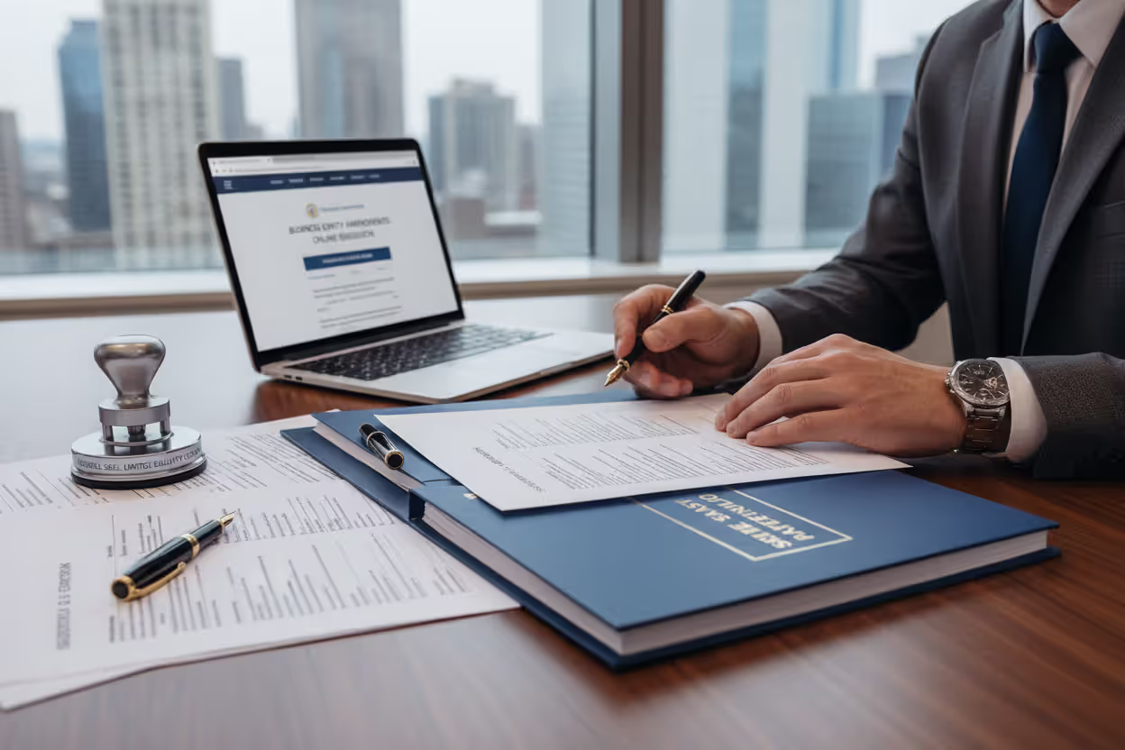 Filing state amendment documents for LLC member changes