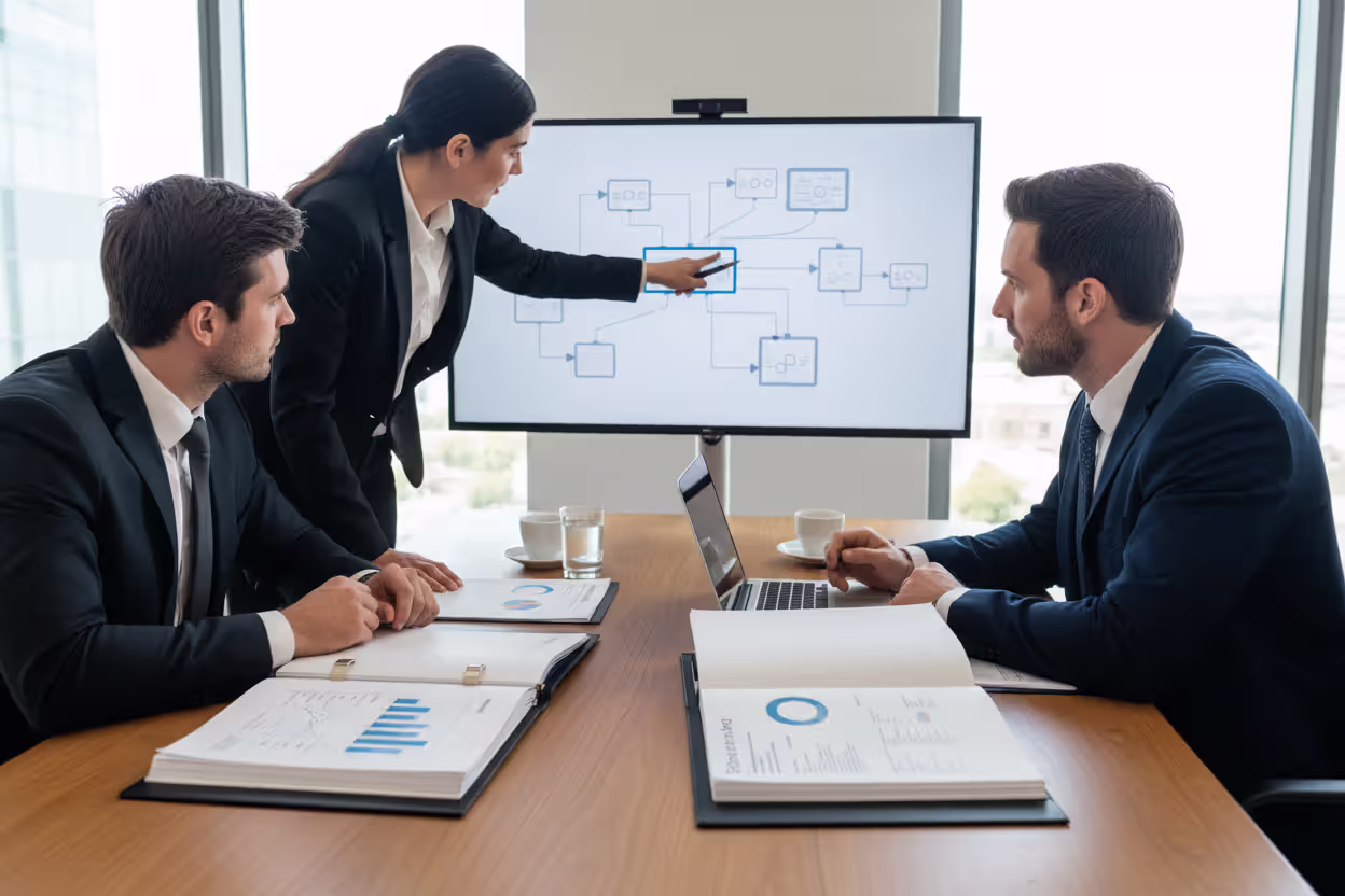 Partners reviewing an LLC operating agreement for investments