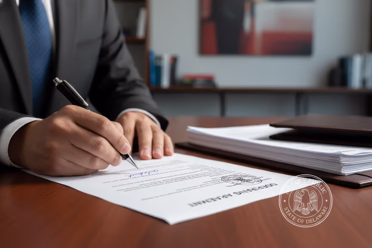 Signing a single-member LLC operating agreement