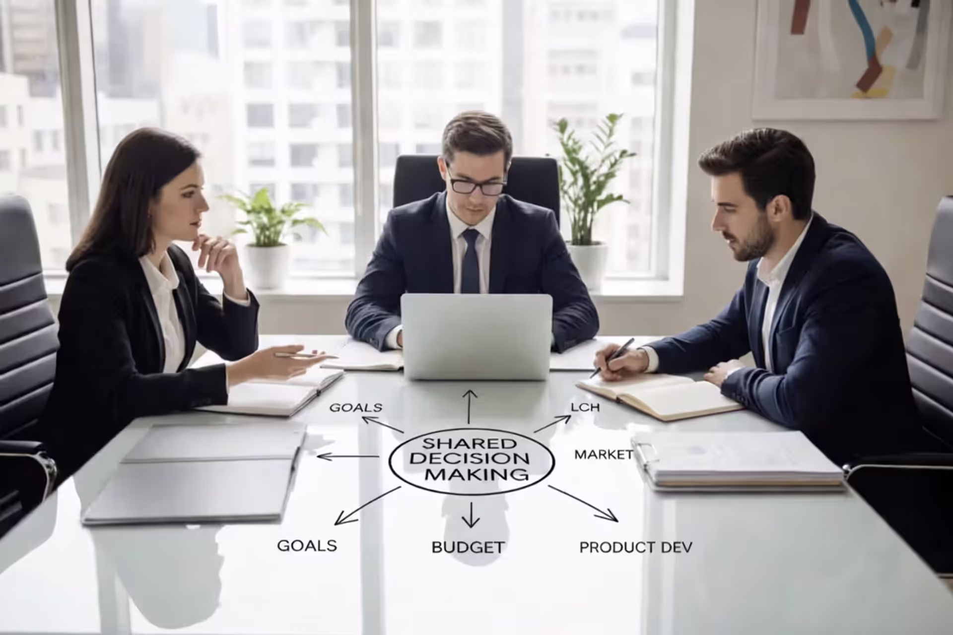 Business owner reviewing an LLC operating agreement at a desk